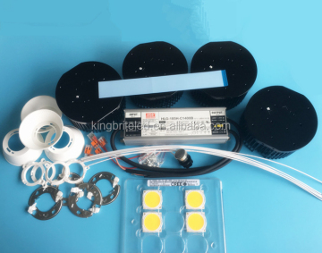 KingBrite 200W CXB3590 3500K 80CRI COB LED Grow Light Reflector Kit