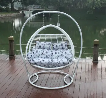 PE Rattan Egg Chair: Indoor/Outdoor Patio Swing Chair for Garden Hammock
