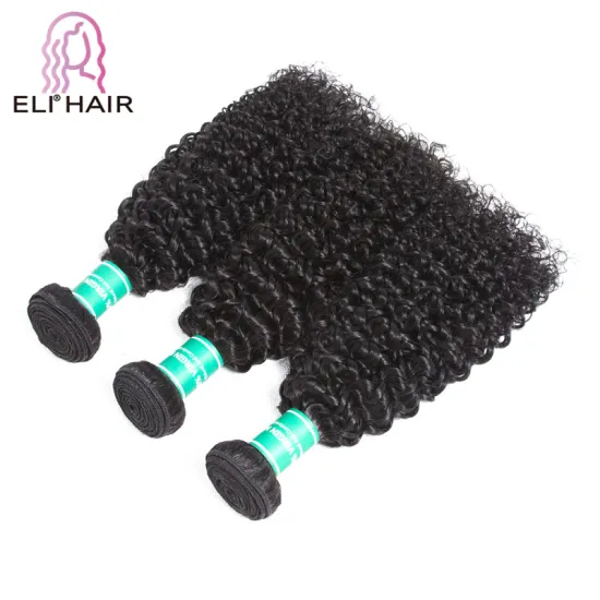 Wholesale factory short Brazilian human hair weave curly hair