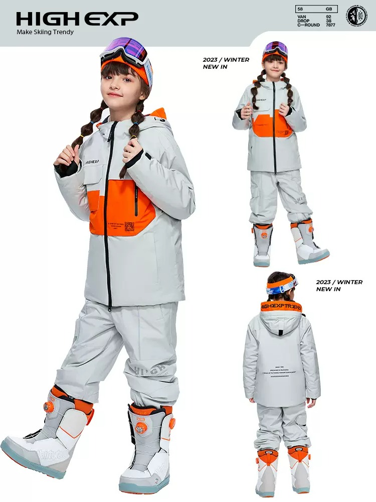 Children's Ski Suit Girls Work Clothes Thickened