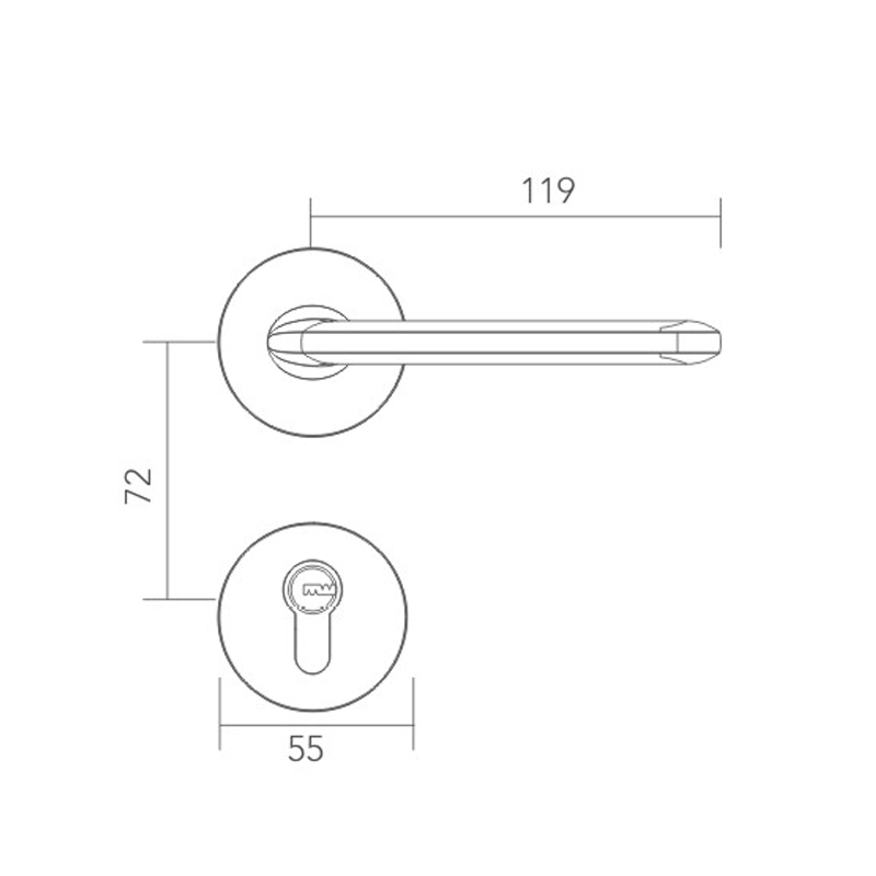 Modern simple split lock 