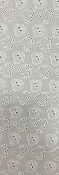 Two Kinds Of Love Cotton Embroider Fabric