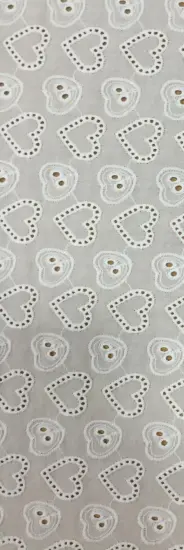 Two Kinds Of Love Cotton Embroider Fabric