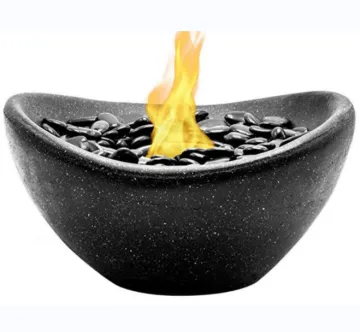 Wholesale home deco tabletop bio ethanol burner concrete fireplace fire pot indoor and outdoor