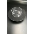 Verre plat du fond des plats d'évaporation 90 ml