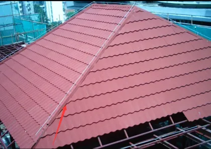 Glazed bamboo type metal tile manufacturing equipment