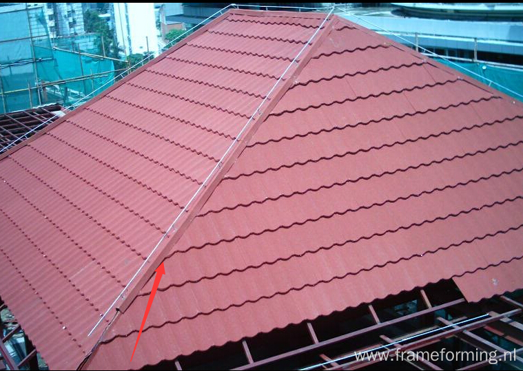 Villa used durable color roofing tile making machine