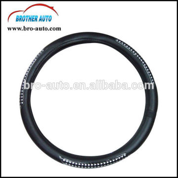 2015 new hot sell economical universal pu 42cm custom steering wheel cover