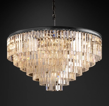 Modern Circular Crystal Chandelier - Luxury Ceiling Lighting for Home & Hotel