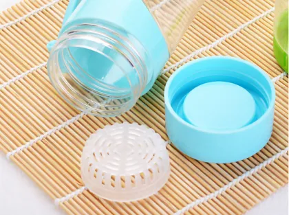 Portable Sport Plastic Space Cup with Bottom Cup