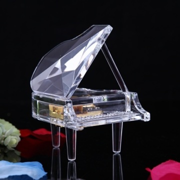 Acryl Mini Pianos Transparent Pianos Music Box Creative Gifts 
