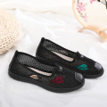 Breathable and non slip soft soled grandma shoes