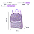 Light purple school bag for children is lightweight and comfortable for outdoor travel