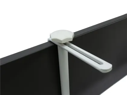 Balcony Railing Hanging Foldable Table with Slat Tabletop