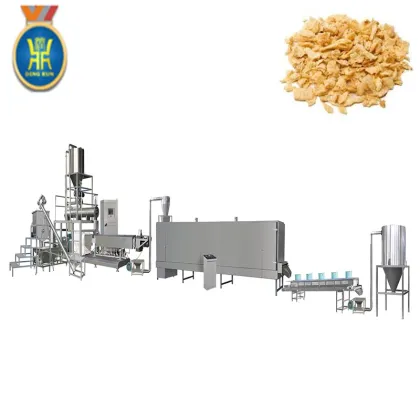 Textured soy protein processing machine