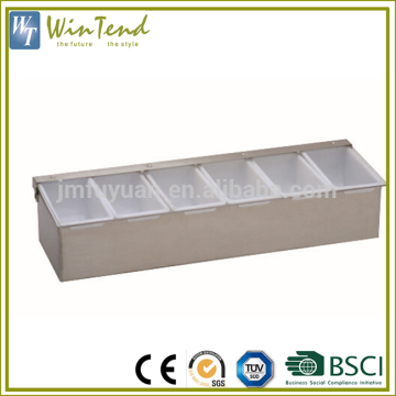Customized stainless steel body wholesale plastic spice containers