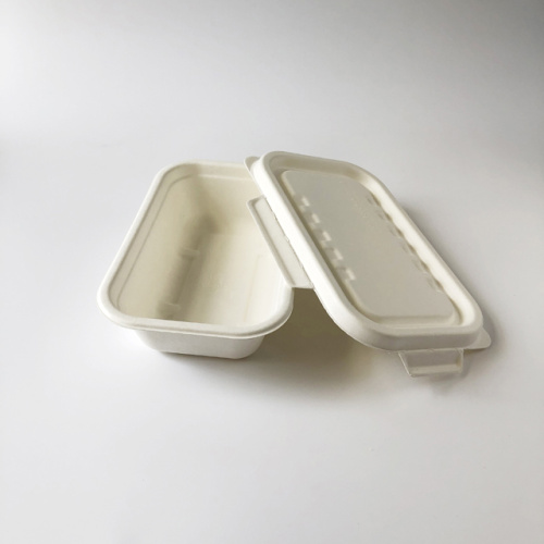 Sugarcane Pulp Tray 650ml Bagasse Food Container Sugarcane Tray Take Away Manufactory