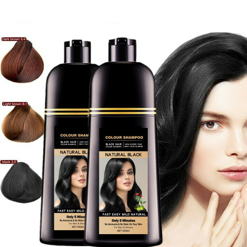 Shampoo per capelli neri istantanei istantanei