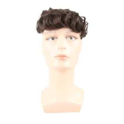 Top quality afro human hair toupee,soft and smooth human hair toupee for men, virgin toupee men wig
