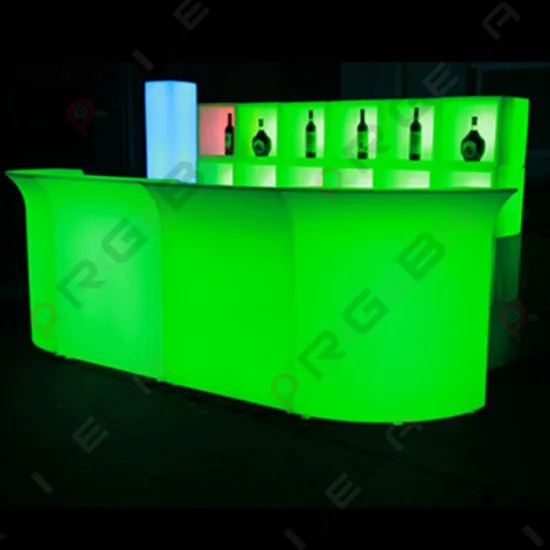 Rigeba Hot sale dj disco stage led shinning Bar counter for club