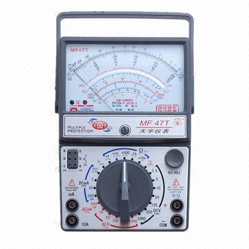 Auto-protection analog multimeters for ohm range, only one can test AC current among 47 series