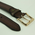 Men's Fashion Design Stitched Sawtooth Pattern Leather Belt