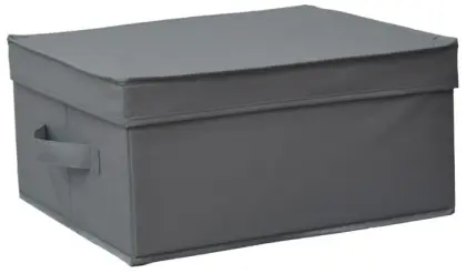 Grey Lided Storage Box -S