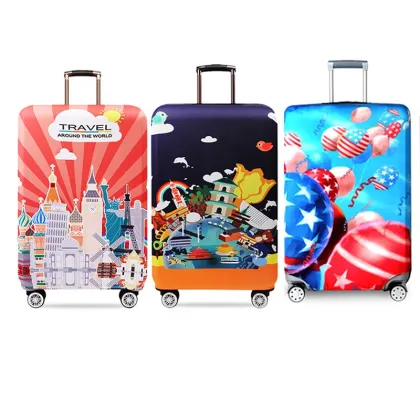 High Quality Fashion Print Hot Sales Spandex Luggage Cover Protector