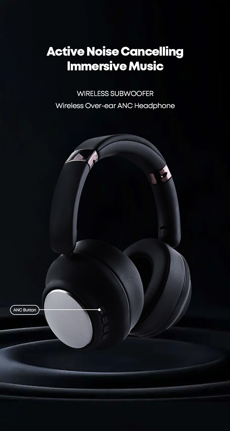 Over-ear ANC noise cancelling headphone Over-ear ANC noise cancelling headphone