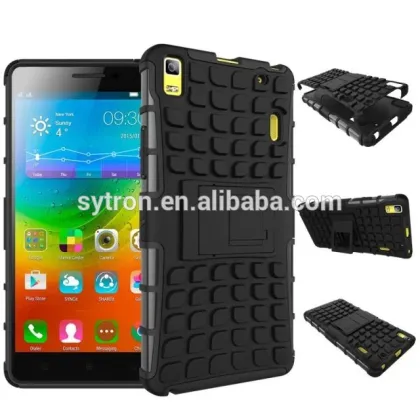 hybrid kickstand cell phone case for lenovo a5000