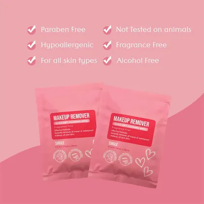 Customized individual packaging eyelid makeup wipes