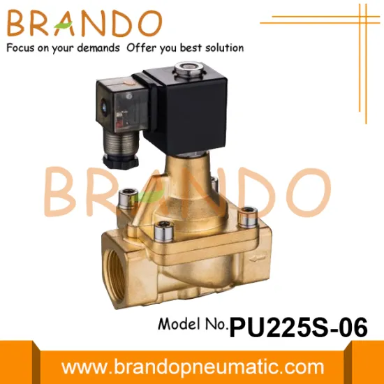 PU225S-06 Shako Type Steam Brass Solenoid Valve 3/4''