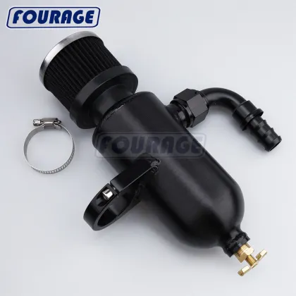 Fourage Dual Baffle Oil Catch Can Kit for Can-Am Maverick X3 Turbo 2017-2024