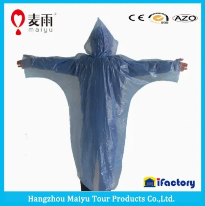 Maiyu one time emergency disposable poncho/raincoat