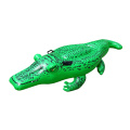Nya floaties uppblåsbara krokodil ryttare pool float