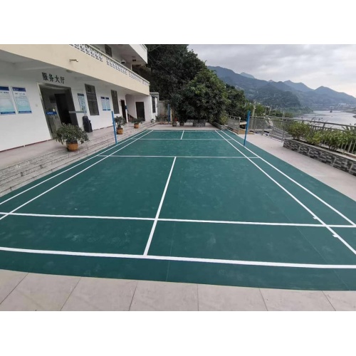 Pavimentazione sportiva da badminton certificata BWF di colore verde