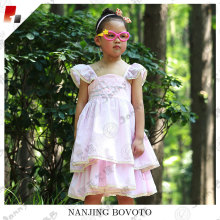 JannyBB frilled frock designs pink stripe dress