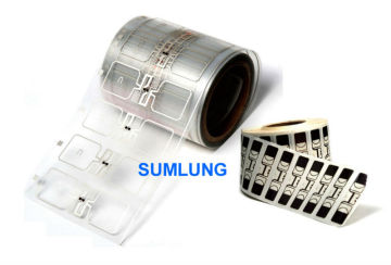 Clear RFID Dry Inlay with UHF Chip Transparent Flexible PET Housing