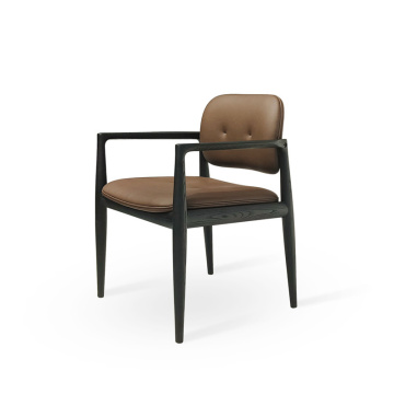 Italienisch minimalistischer Stil Massivholz Lounge Stuhl