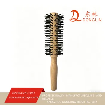 Durable 12-Row Wooden Pet Brush for Grooming