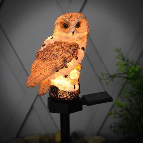 Outdoor Waterproof Energy Saving Wireless Owl Shape LED Solar Light