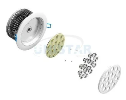 Aluminum 15w 1380lm Led Ceiling Lighting, Energy Saving Recessed Led Ceiling Lights