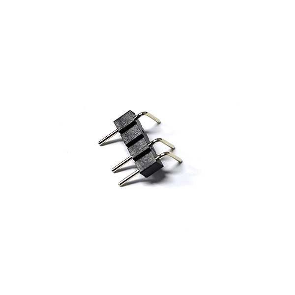 Bend hollow pin connectors