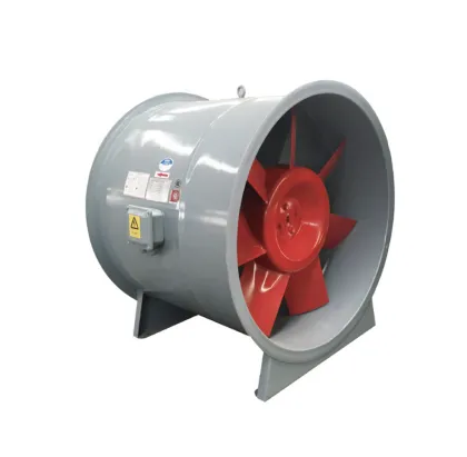 Axial flow fire exhaust fan