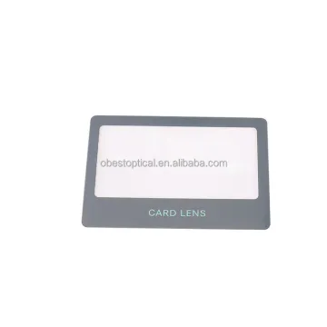 Portable PVC Custom 3x Reading Magnifier Card-Sized Magnifying Glass for Jewelry