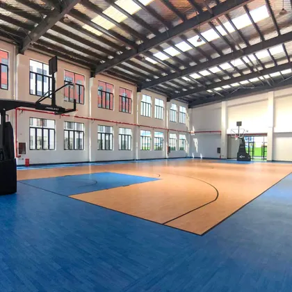 PVC Sports Roll Mat basketball flooring
