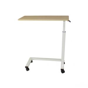 Hospital Adjustable Overbed Table with Wheels