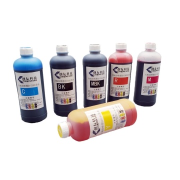 6-Color Refillable PFI 120 Pigment Ink Cartridges for Canon TM-200, 205, 300, and 305 Printers - 500ML per Bottle