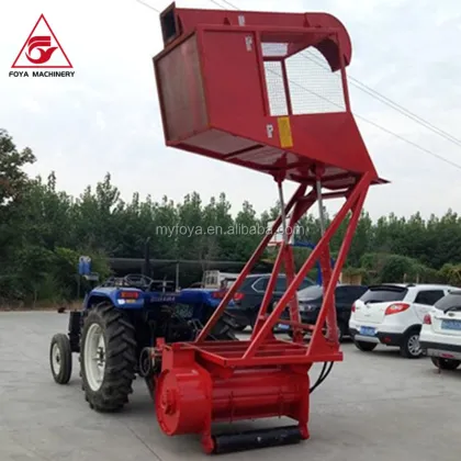 China Manufacturing Tractor Mounted Forage Harvester Silage Harvester Sorghum Grass Forage Harvester