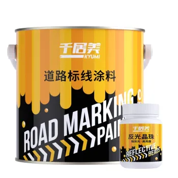 Kyumi High Reflective Road Marking Paint for Parking Lines - Various Colors